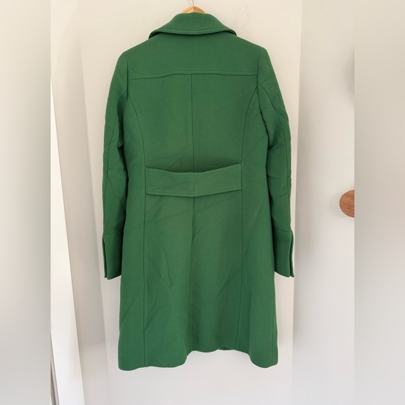 J. Crew Classic Green Trench Coat - Picture 2 of 8